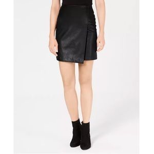 Faux leather skirt